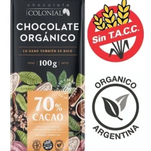 Chocolate orgánico Colonial 70% cacao